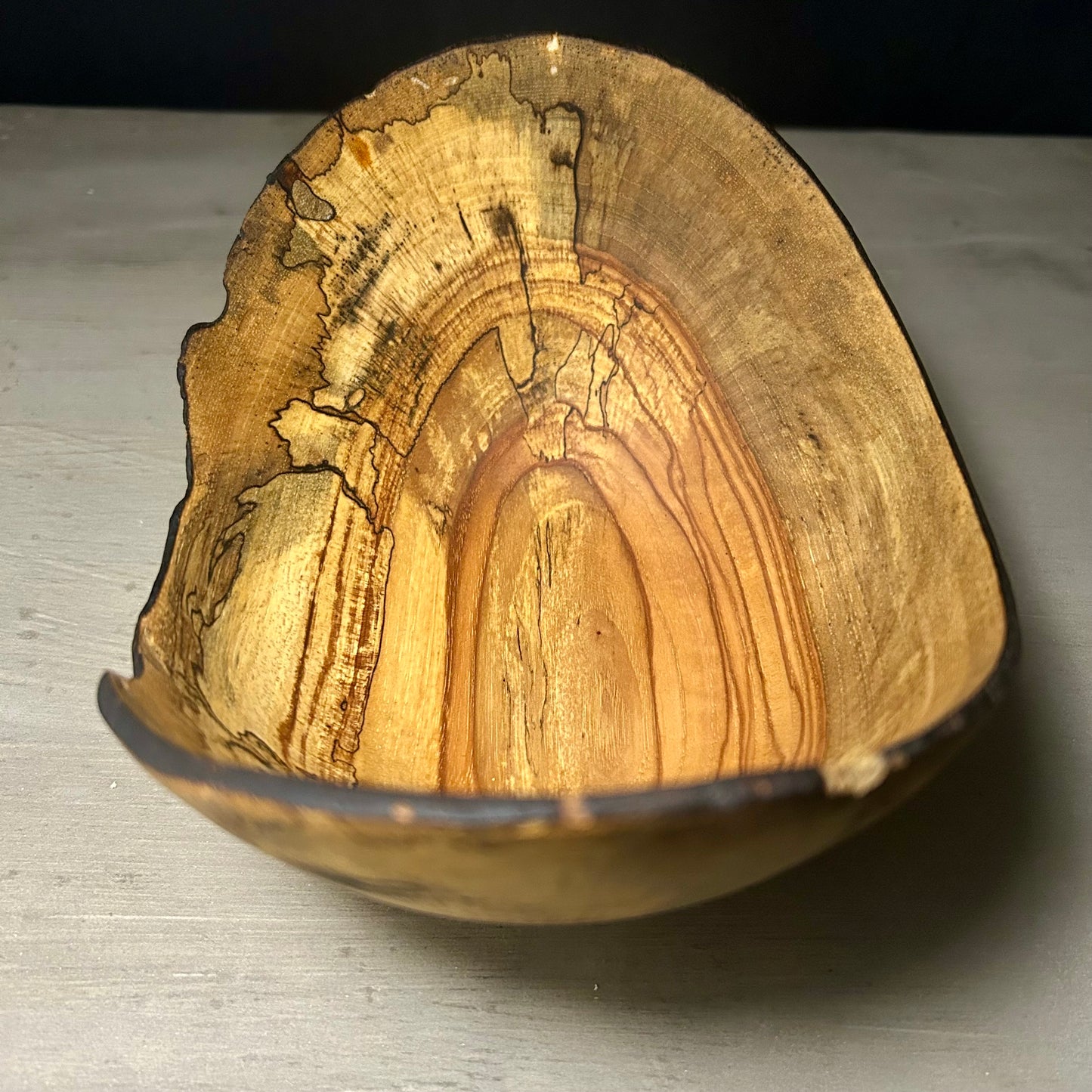 Live Edge Spalted Pecan Bowl - Medium