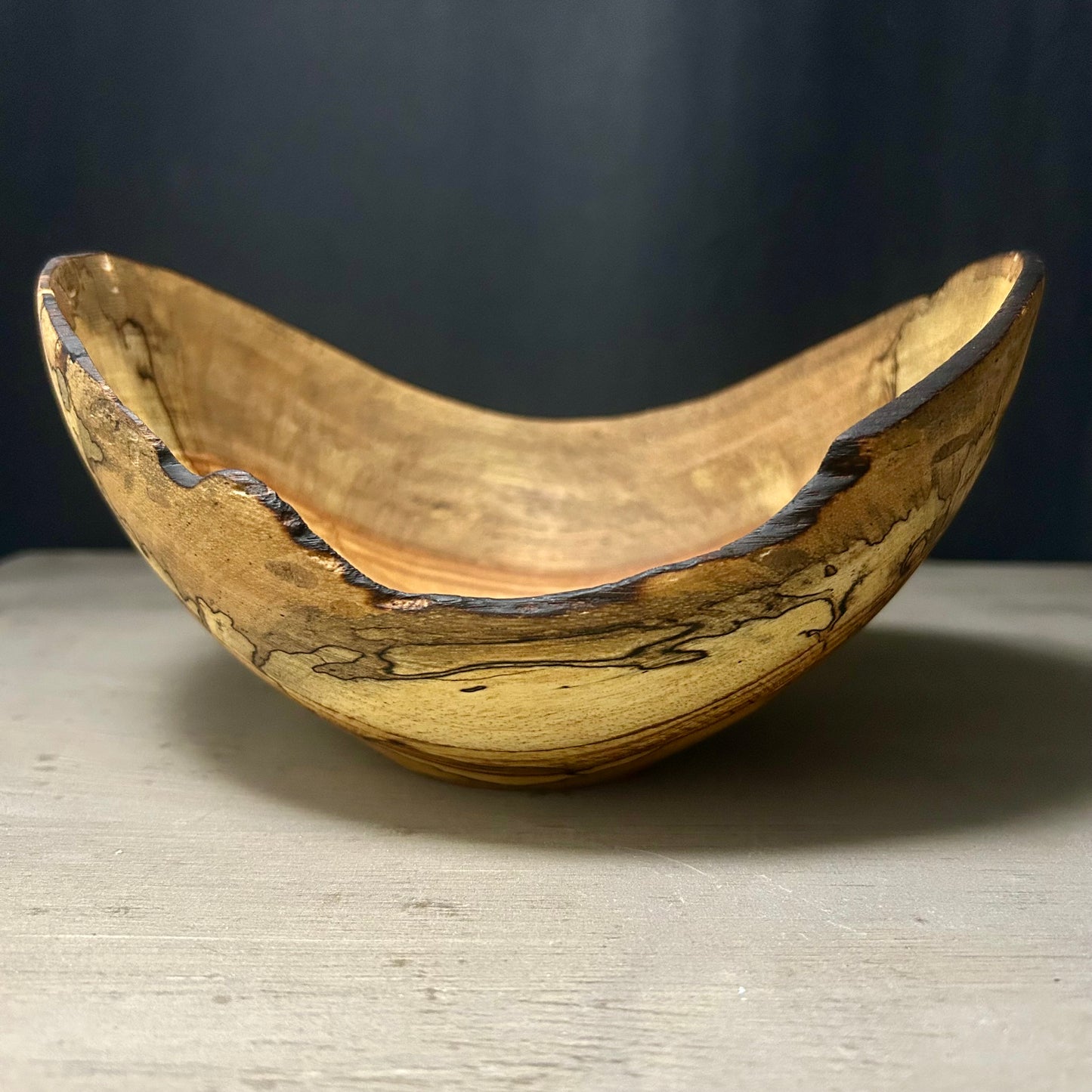 Live Edge Spalted Pecan Bowl - Medium
