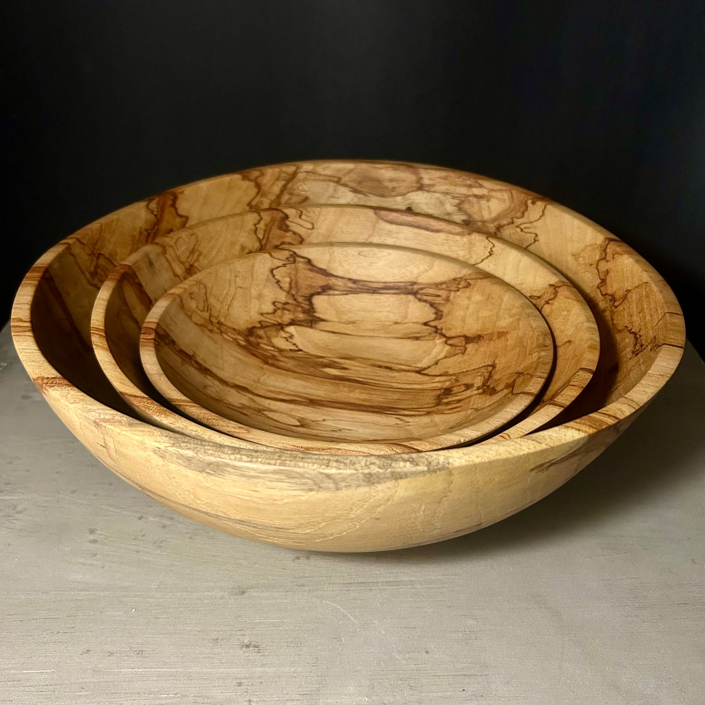Spalted Pecan Bowl Set