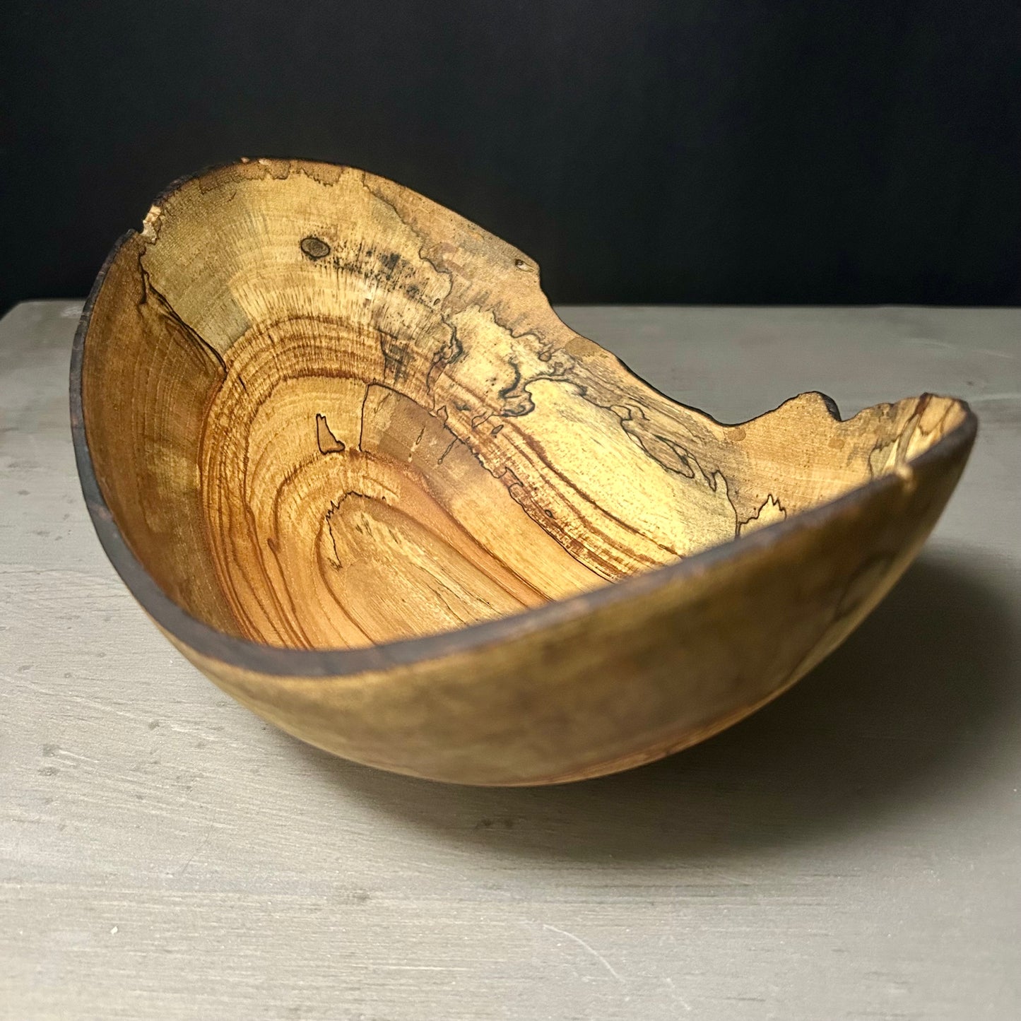 Live Edge Spalted Pecan Bowl - Medium