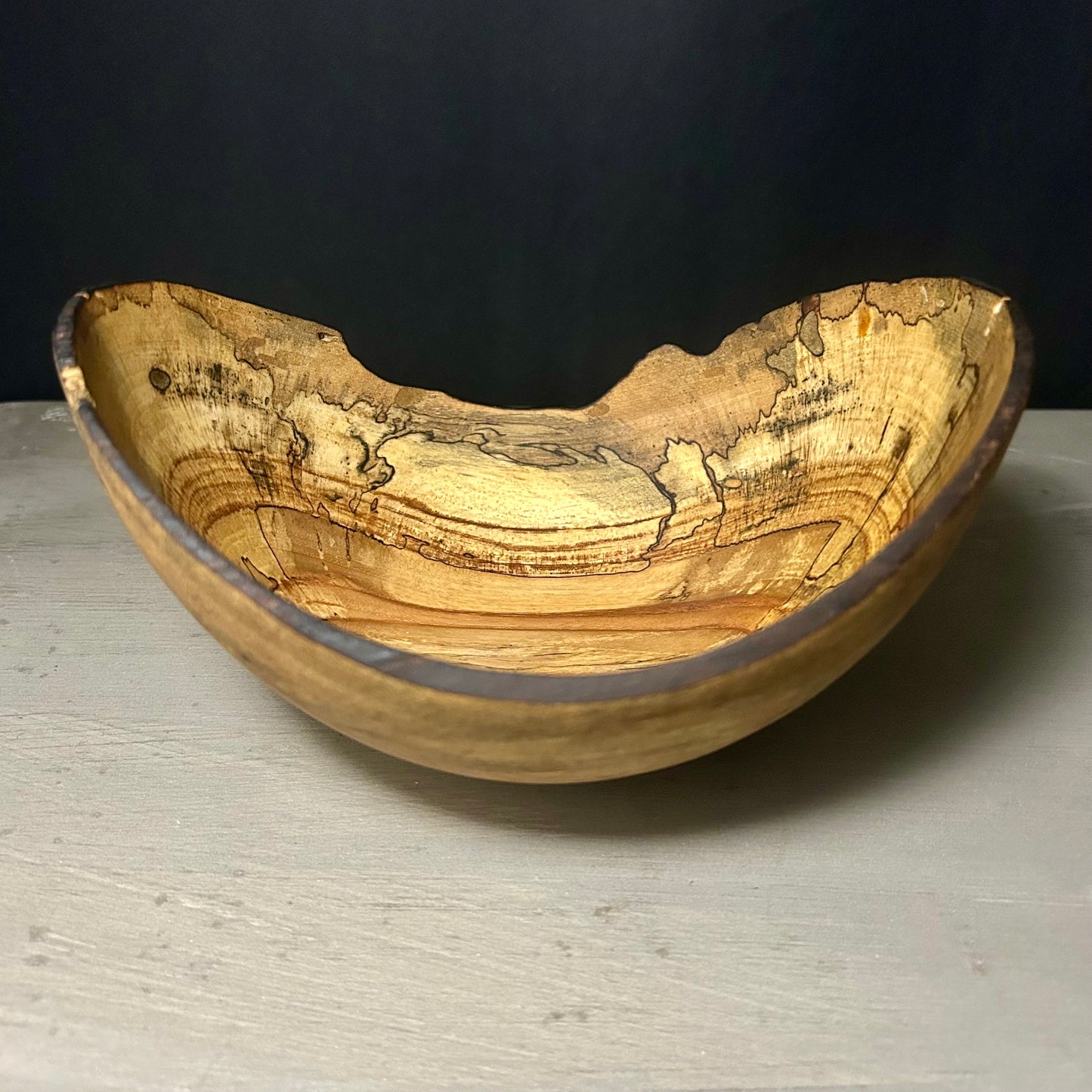 Live Edge Spalted Pecan Bowl - Medium
