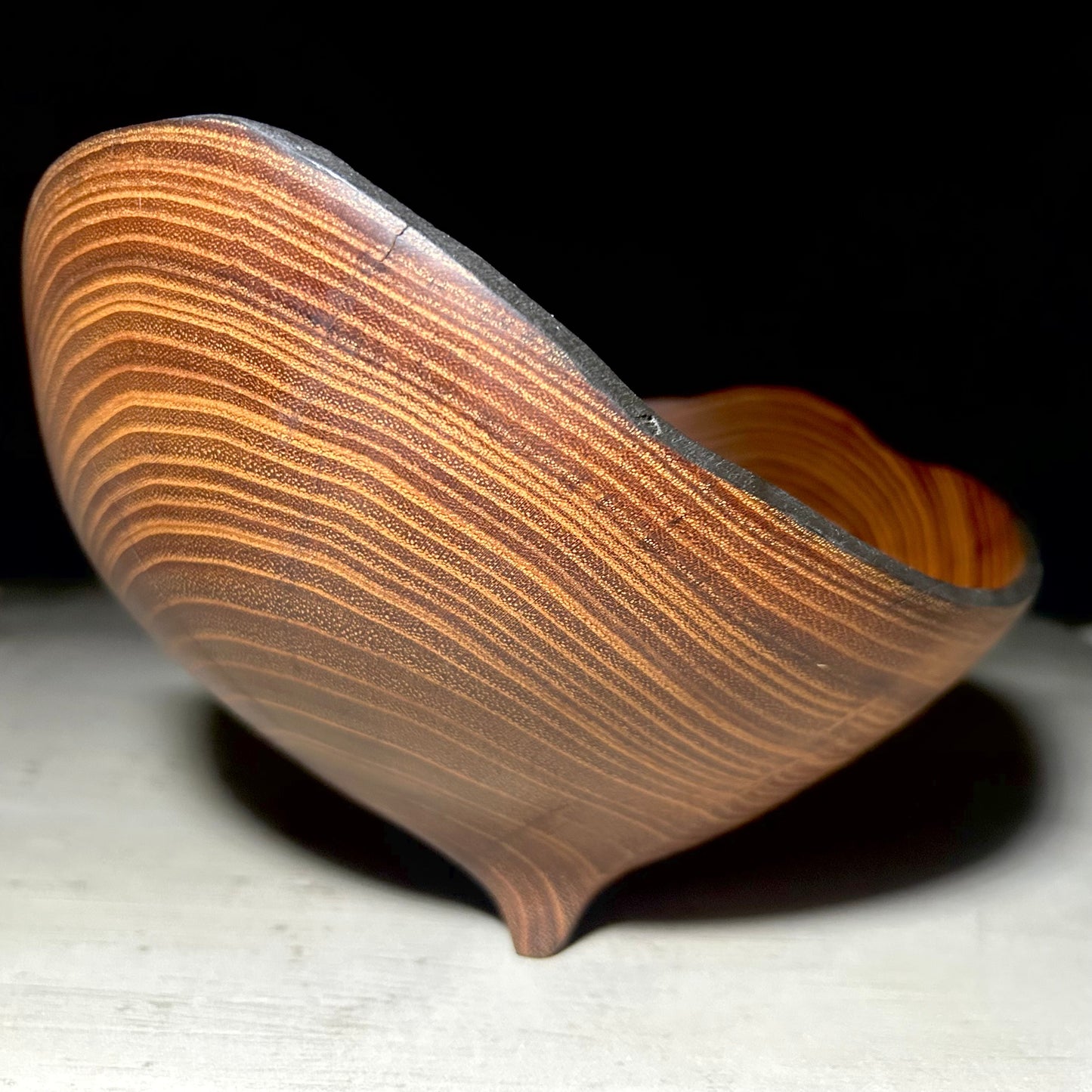 Footed Honey Locust Bowl - Medium, Live-edge