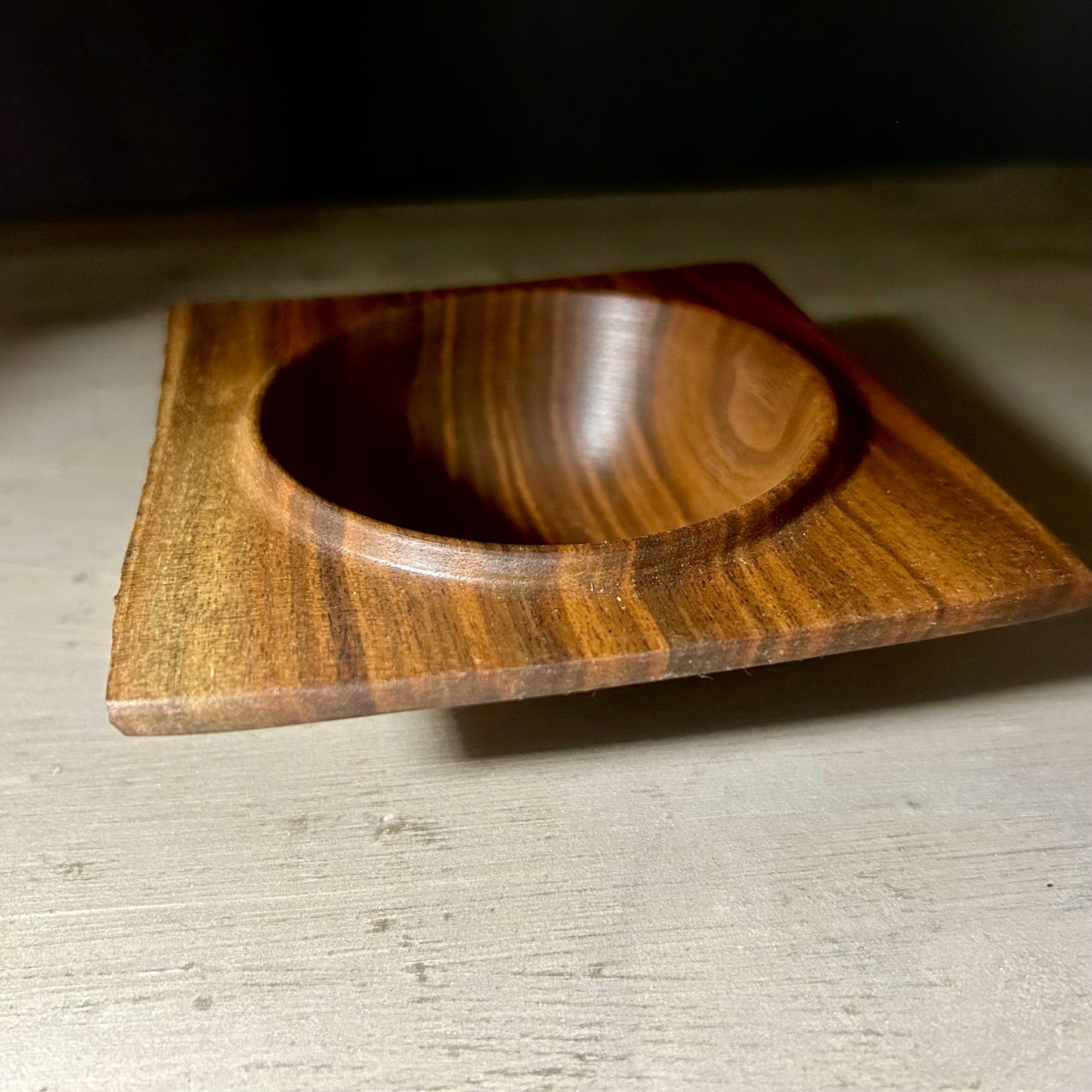 Black Walnut Bowl - Small, Square Rim